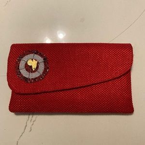 African made Red Clutch